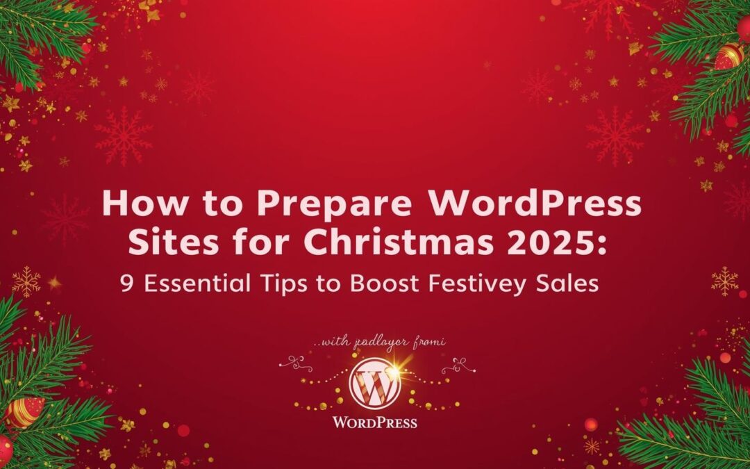 How to Prepare WordPress Sites for Christmas 2025